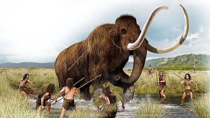 caza del mamut lanudo