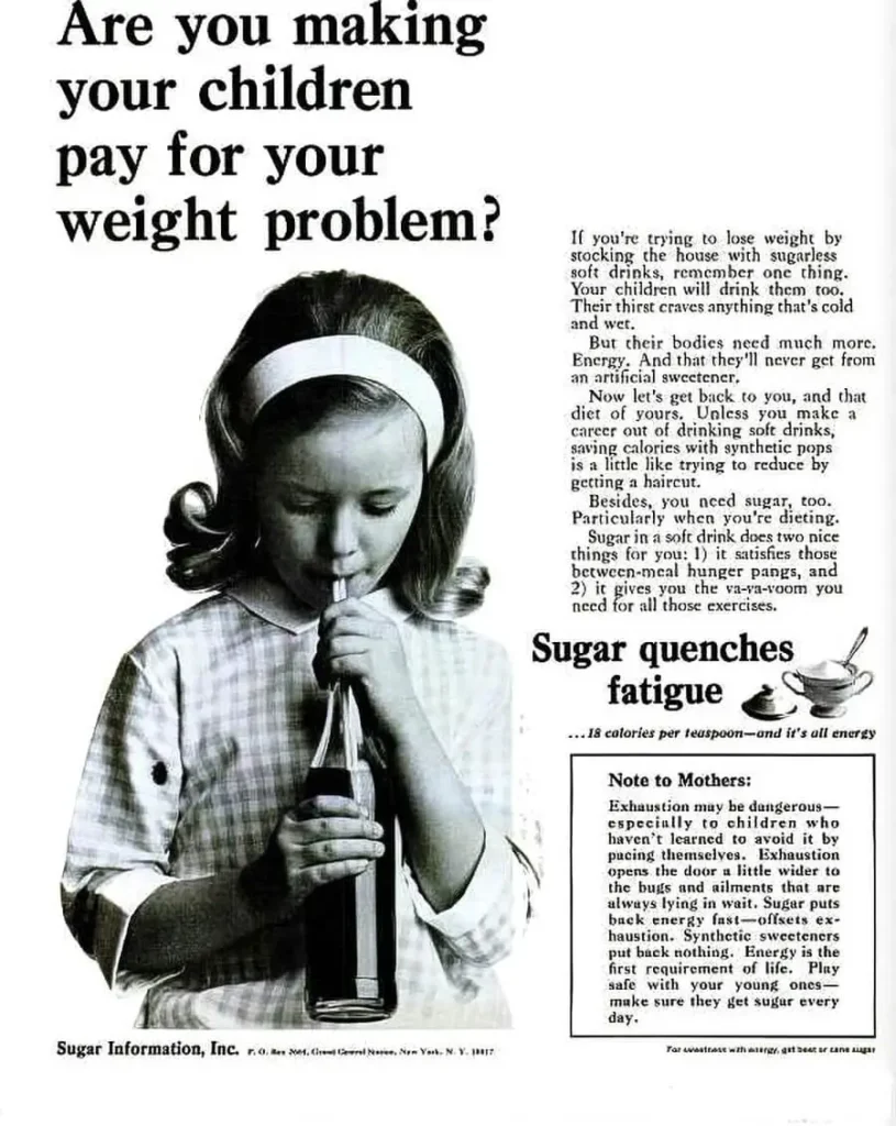 Werbung für Zucker