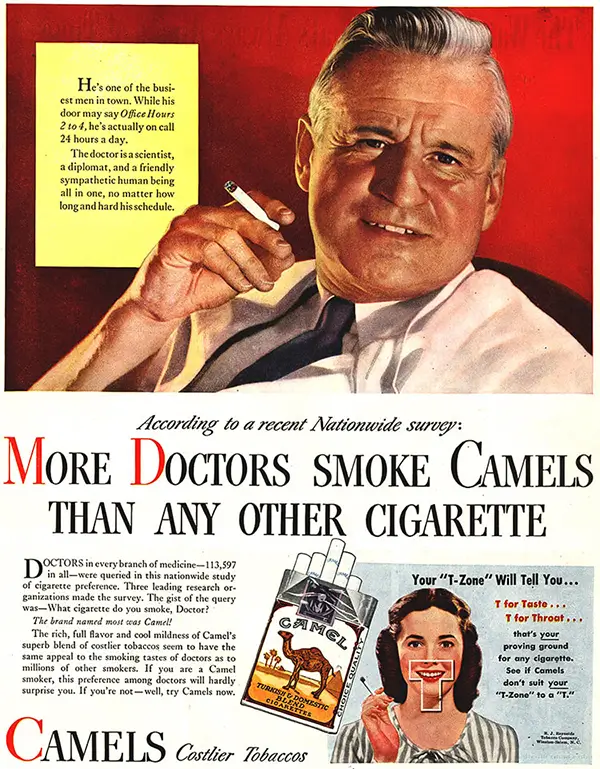 больше врачей курят верблюда