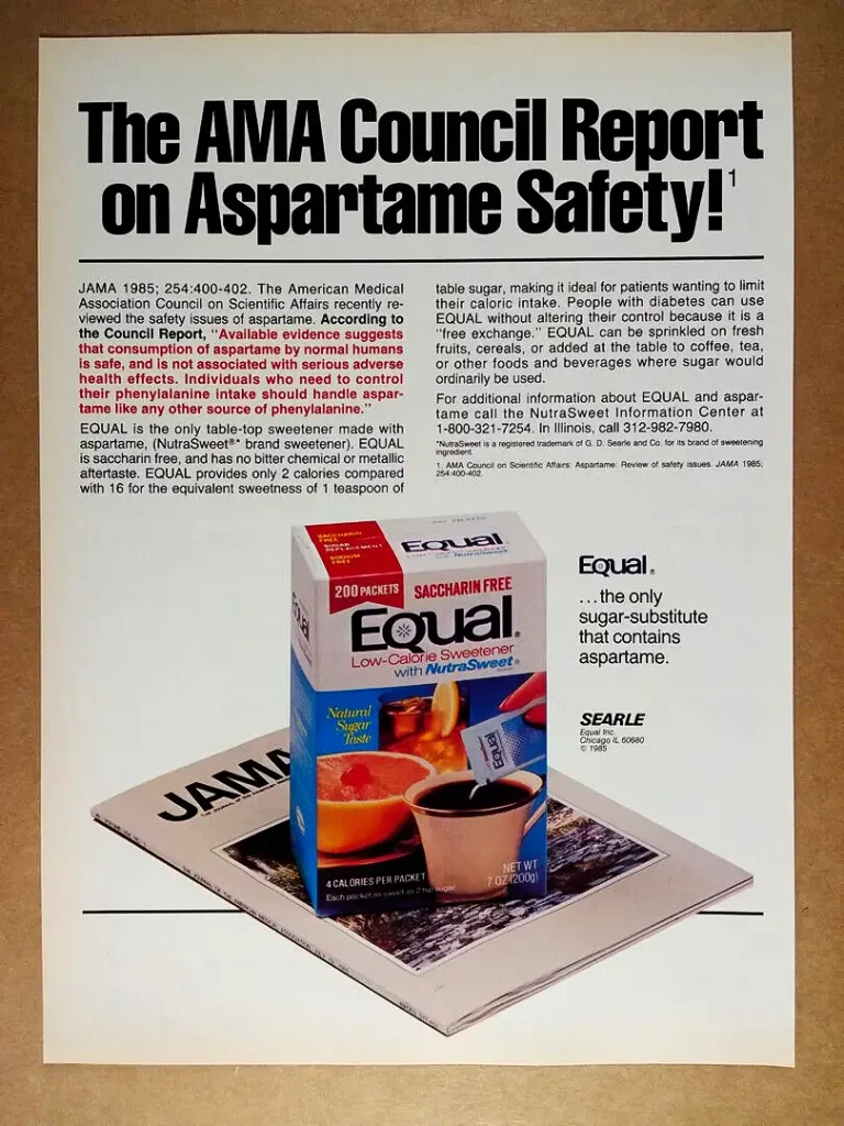 informe del consejo de ama sobre el aspartamo